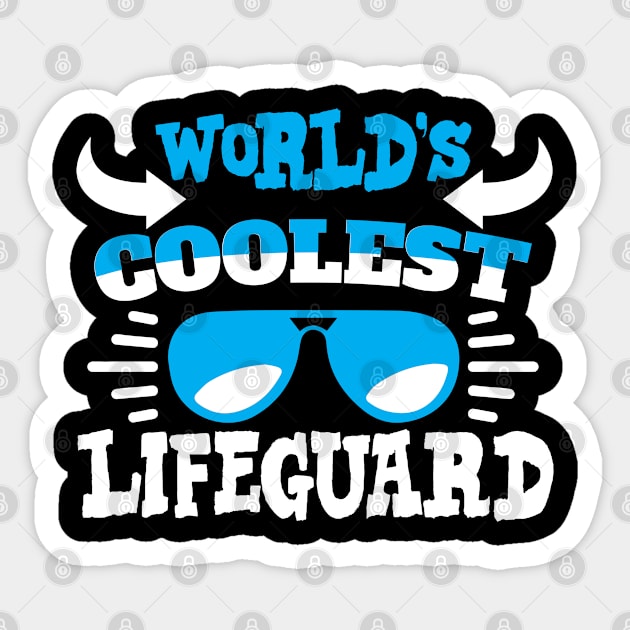 World´s Coolest Lifeguard Sticker by Schimmi